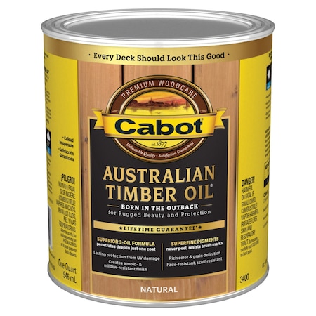 Australian Timber Oil Transparent Natural Oil-Based Alkyd Australian Timber Oil 1 Qt